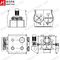 Mesin Pencampur Horizontal Bubuk Roti Premixed Non Gravity Double Shaft Mixer SUS304